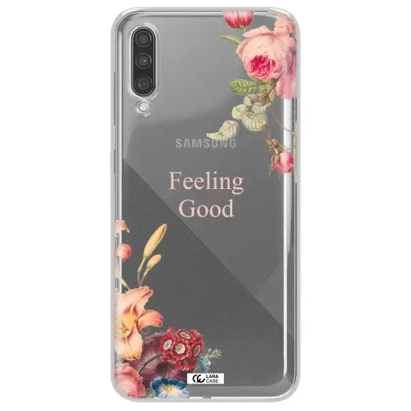 a close-up of flowers Samsung A30S Clear TPU Case