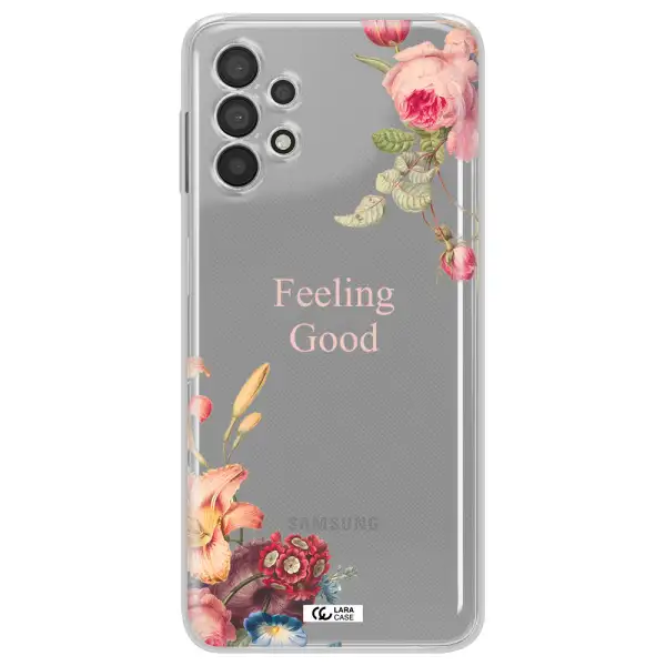 a close-up of flowers Samsung A32 Clear TPU Case