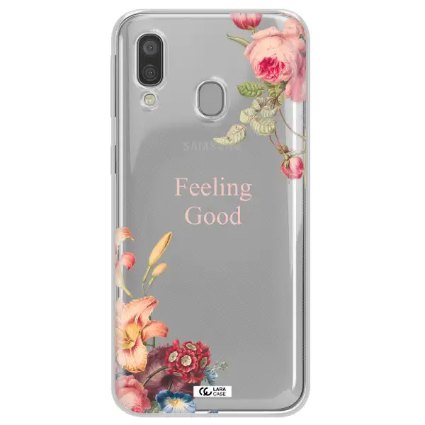 a close-up of flowers Samsung A40 Clear TPU Case