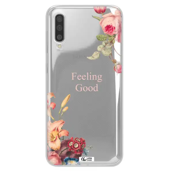 a close-up of flowers Samsung A50 Clear TPU Case