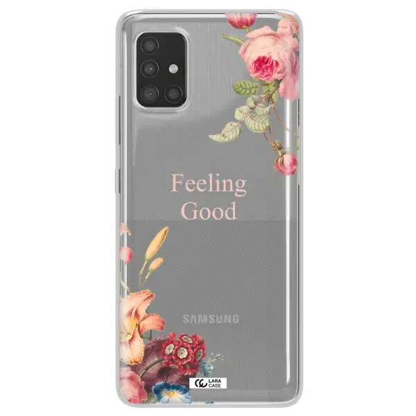 a close-up of flowers Samsung A51 Clear TPU Case