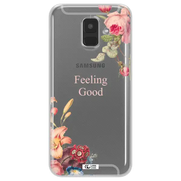 a close-up of flowers Samsung A6 Clear TPU Case