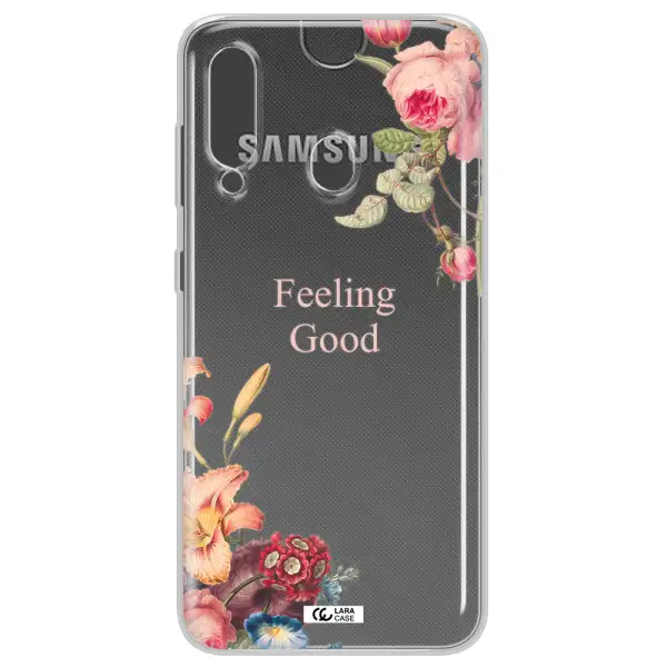 a close-up of flowers Samsung A60 Clear TPU Case