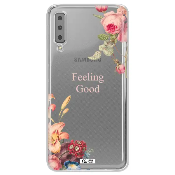 a close-up of flowers Samsung A7 2018 Clear TPU Case