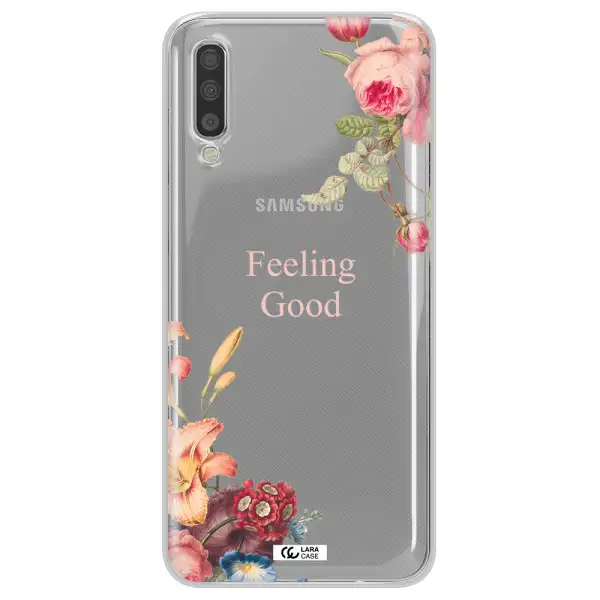 a close-up of flowers Samsung A70 Clear TPU Case