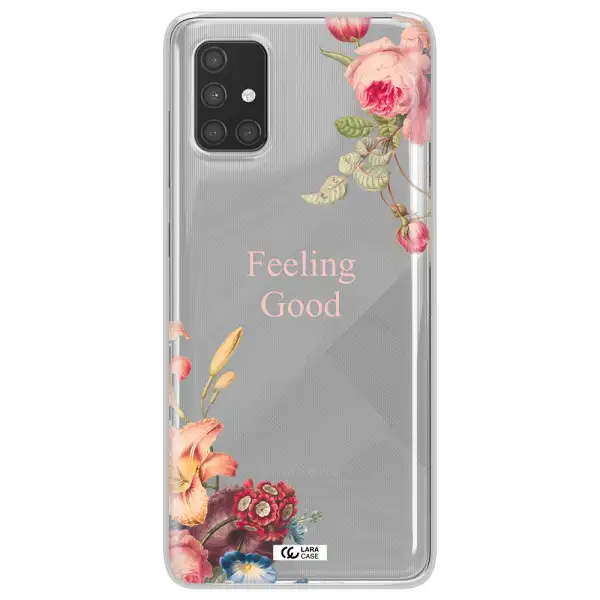 a close-up of flowers Samsung A71 Clear TPU Case