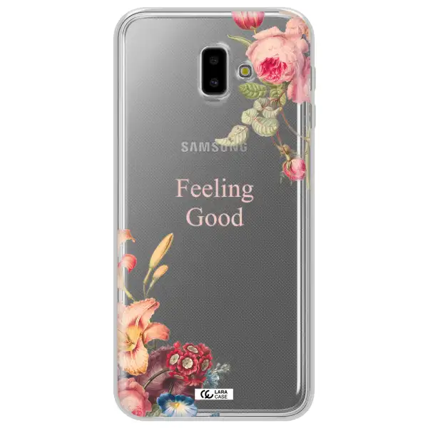 a close-up of flowers Samsung J6 Plus Clear TPU Case