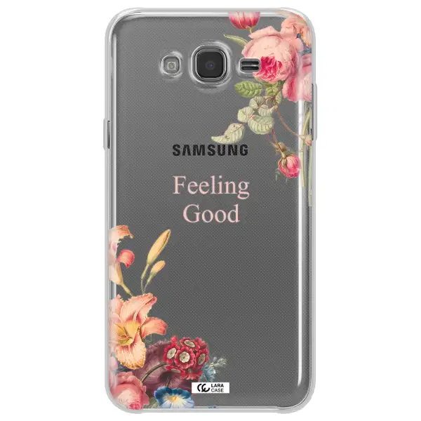 a close-up of flowers Samsung J7 Clear TPU Case