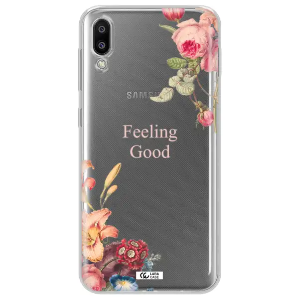 a close-up of flowers Samsung M10 Clear TPU Case