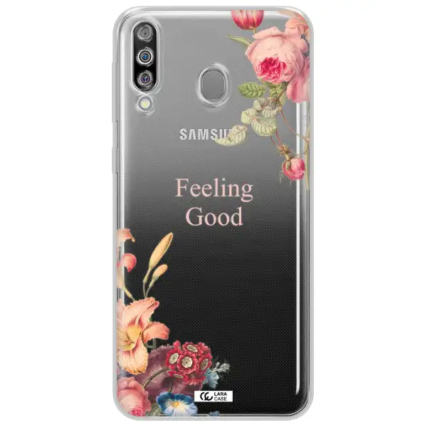 a close-up of flowers Samsung M30 Clear TPU Case