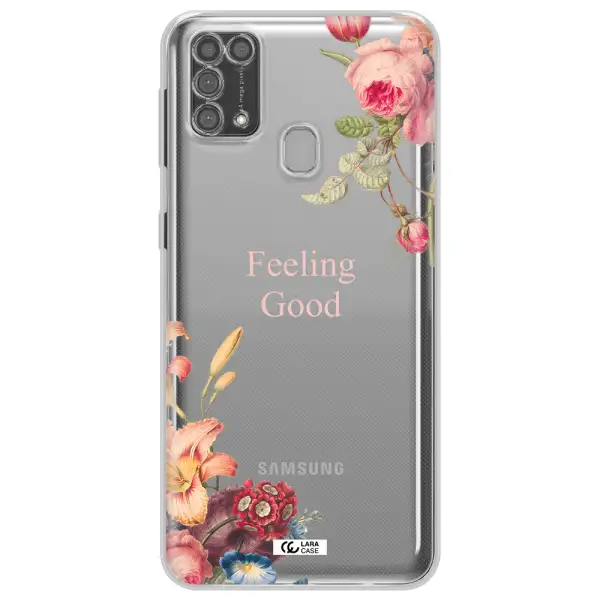 a close-up of flowers Samsung M31 Clear TPU Case