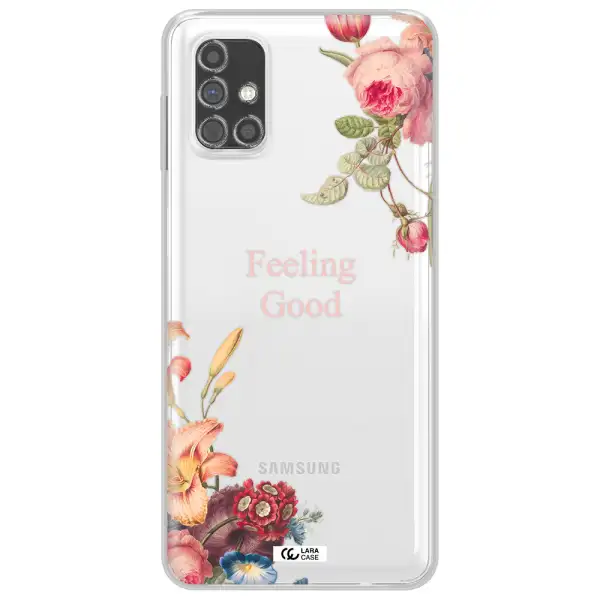 a close-up of flowers Samsung M31S Clear TPU Case
