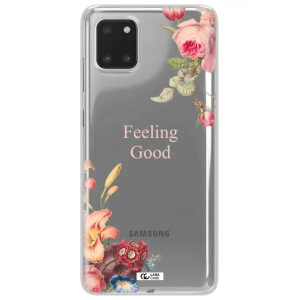 a close-up of flowers Samsung Note 10 Lite Clear TPU Case