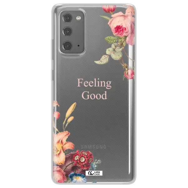 a close-up of flowers Samsung Note 20 Clear TPU Case