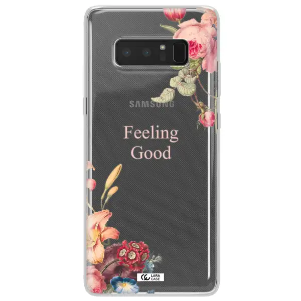 a close-up of flowers Samsung Note 8 Clear TPU Case
