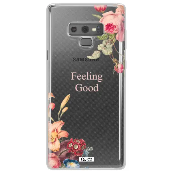a close-up of flowers Samsung Note 9 Clear TPU Case