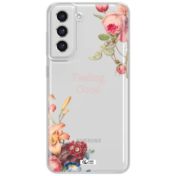 A Close-Up Of Flowers Samsung S21 Fe Clear Tpu Case
