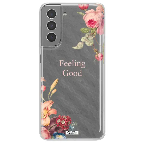 a close-up of flowers Samsung S21 Plus Clear TPU Case