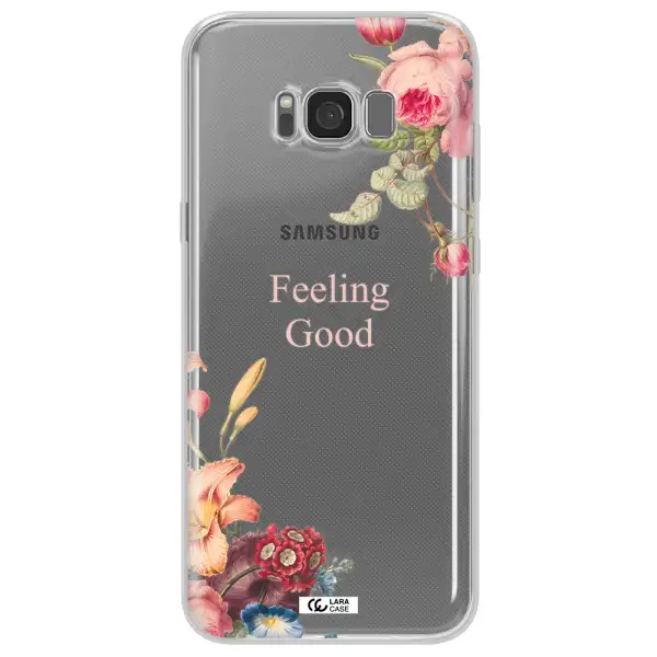 a close-up of flowers Samsung S8 Clear TPU Case