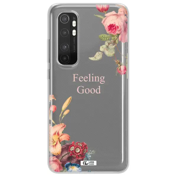 a close-up of flowers Xiaomi Mi Note 10 Lite Clear TPU Case