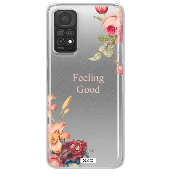a close-up of flowers Xiaomi Note 11 Pro Clear TPU Case