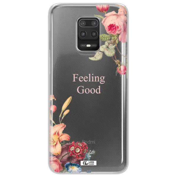 a close-up of flowers Xiaomi Note 9S Clear TPU Case