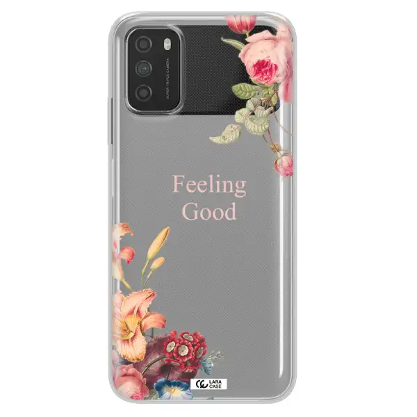 a close-up of flowers Xiaomi Poco M3 Clear TPU Case