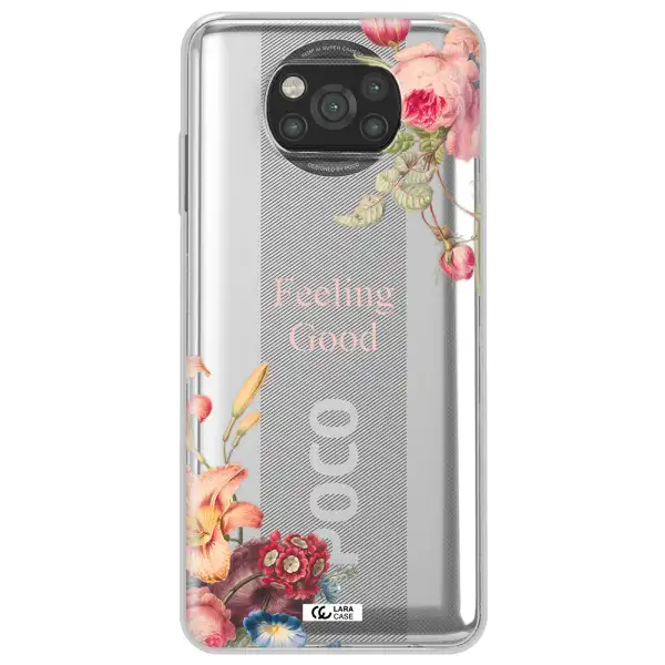 a close-up of flowers Xiaomi Poco X3 Clear TPU Case