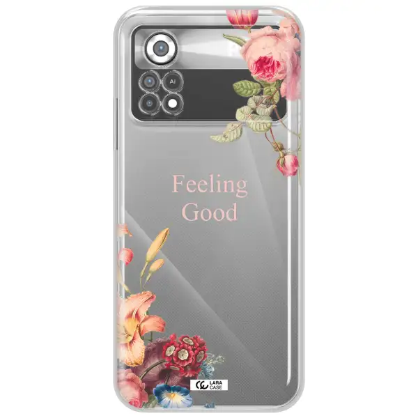 a close-up of flowers Xiaomi Poco X4 Pro Clear TPU Case