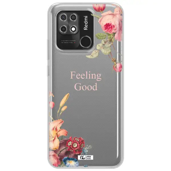 a close-up of flowers Xiaomi Redmi 10C Clear TPU Case