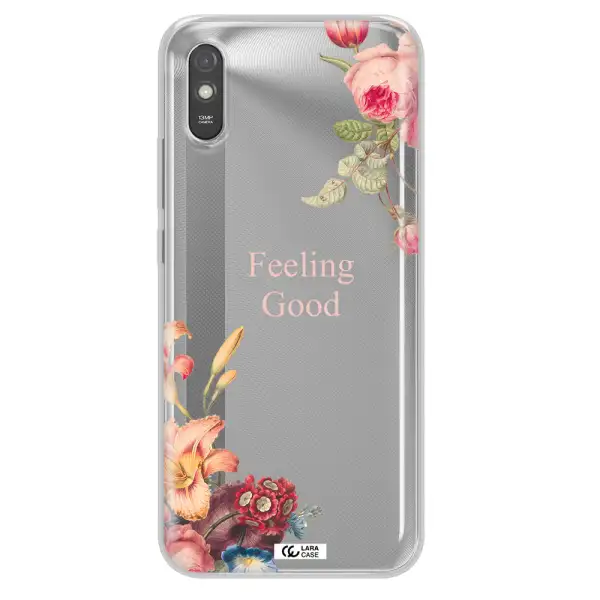 a close-up of flowers Xiaomi Redmi 9A Clear TPU Case
