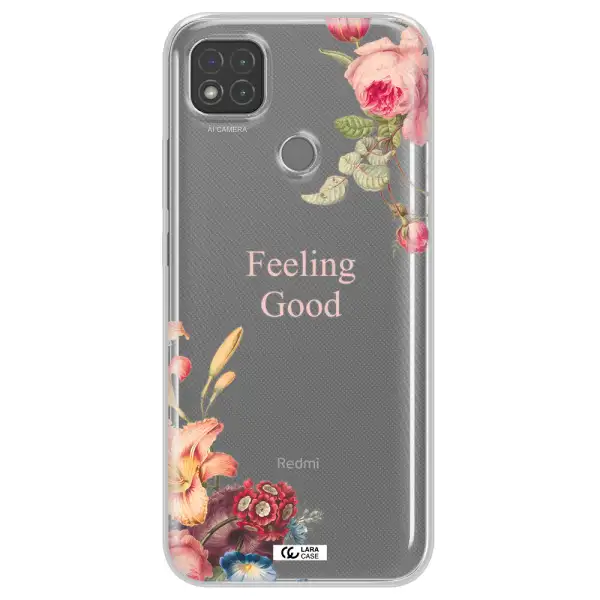 a close-up of flowers Xiaomi Redmi 9C Clear TPU Case