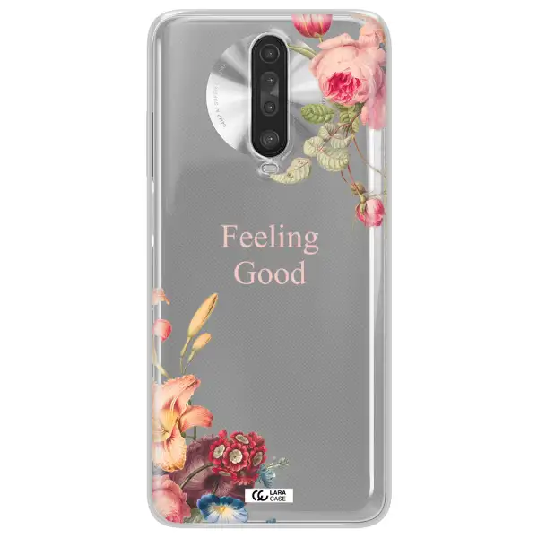 a close-up of flowers Xiaomi Redmi K30 Clear TPU Case