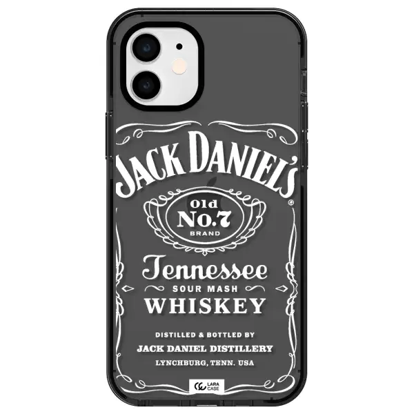 a white background with black dots Apple iPhone 11 impact Smoke Black Case