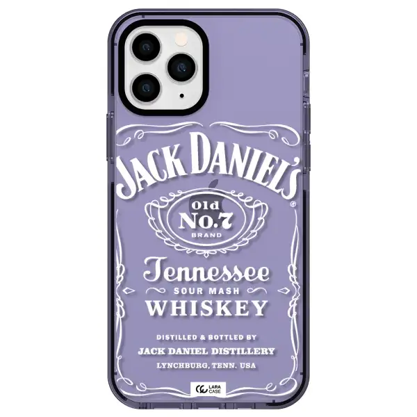 a white background with black dots Apple iPhone 11 pro impact Lilac Case