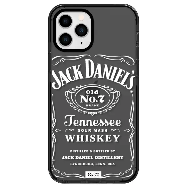 a white background with black dots Apple iPhone 11 pro impact Smoke Black Case