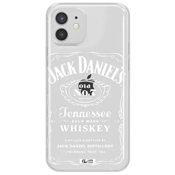 a white background with black dots Apple iPhone 12 Clear TPU Case