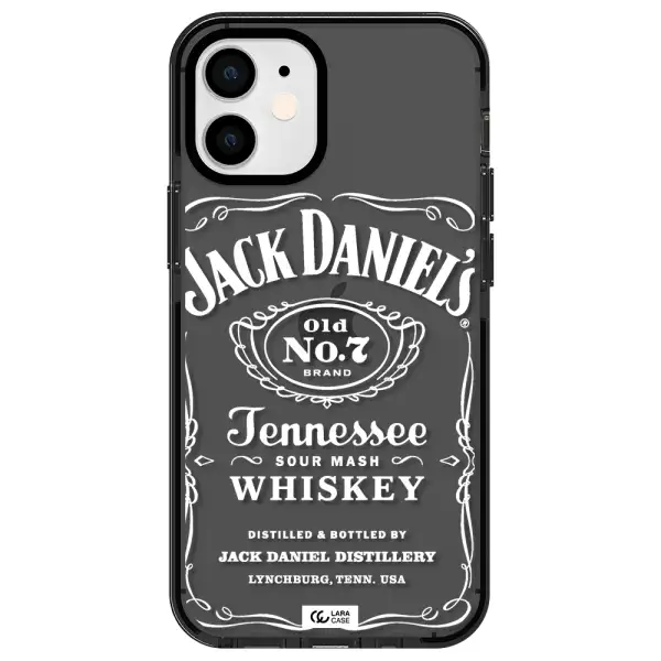 a white background with black dots Apple iPhone 12 mini impact Smoke Black Case