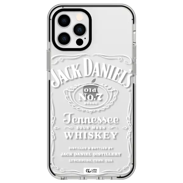 a white background with black dots Apple iPhone 12 pro impact black border Case