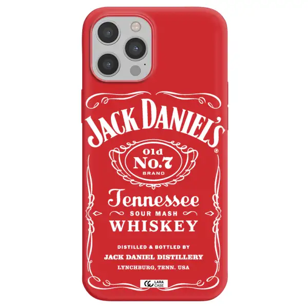 a white background with black dots Apple iPhone 12 pro Silicone Imperial Red Case