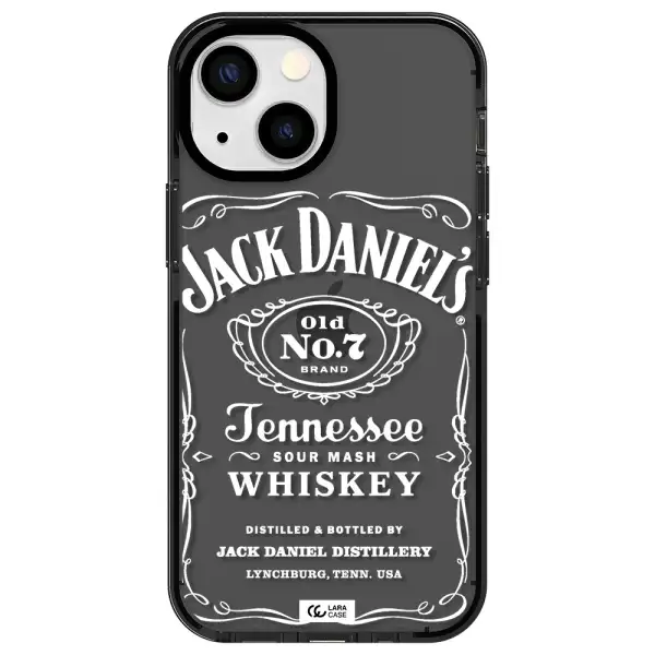 a white background with black dots Apple iPhone 13 mini impact Smoke Black Case