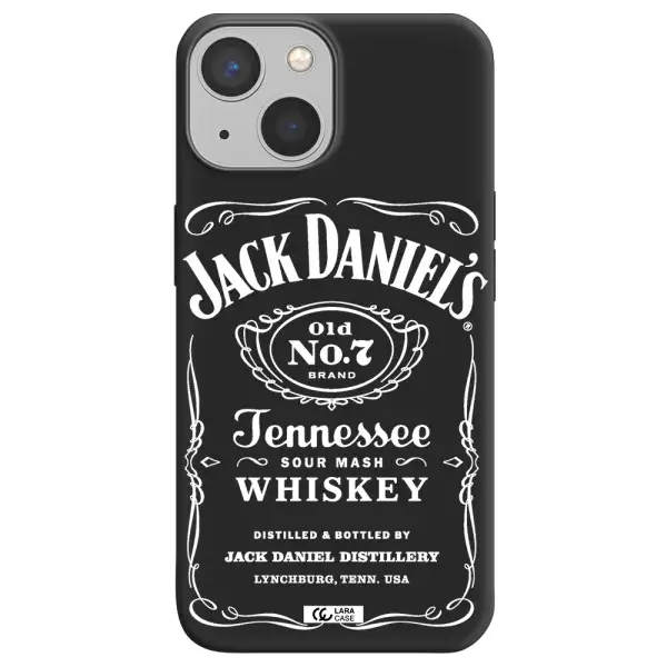 a white background with black dots Apple iPhone 13 mini Silicone black Case