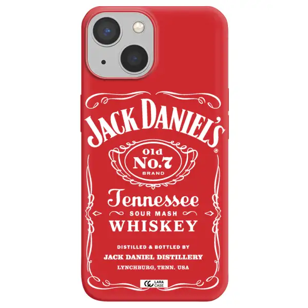 a white background with black dots Apple iPhone 13 mini Silicone Imperial Red Case