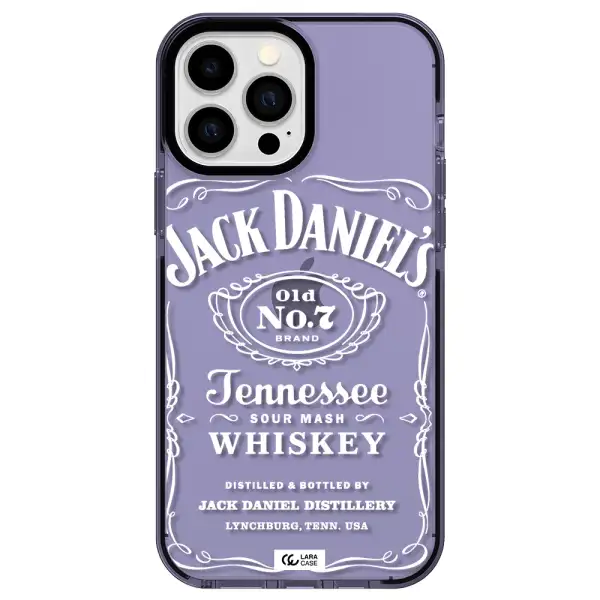 a white background with black dots Apple iPhone 13 Pro Max impact Lilac Case