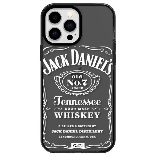 a white background with black dots Apple iPhone 13 Pro Max impact Smoke Black Case