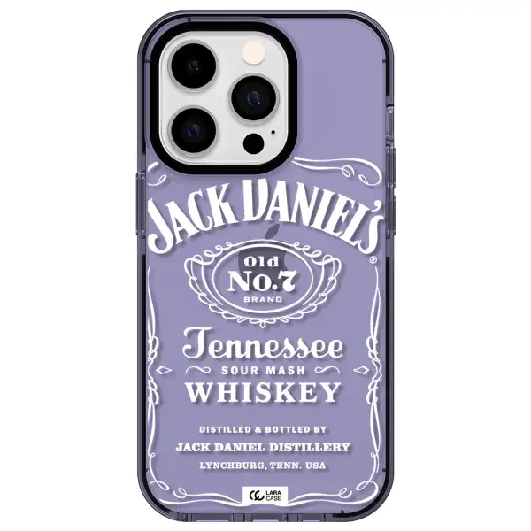 a white background with black dots Apple iPhone 14 pro impact Lilac Case