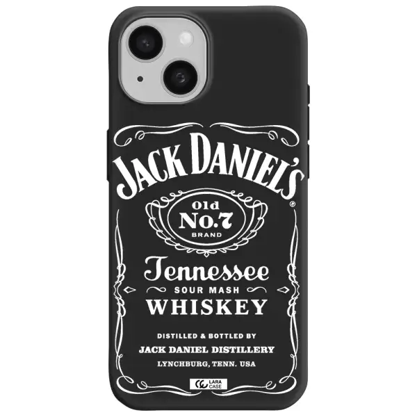 a white background with black dots Apple iPhone 15 Silicone black Case