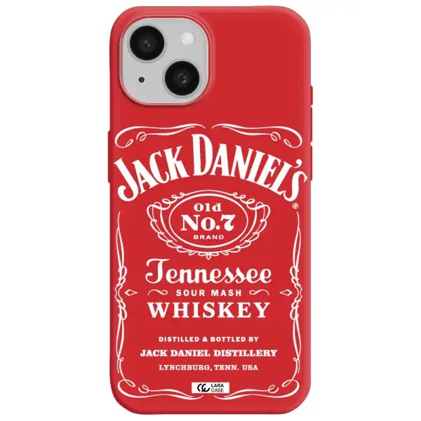 A White Background With Black Dots Apple Iphone 15 Silicone Imperial Red Case