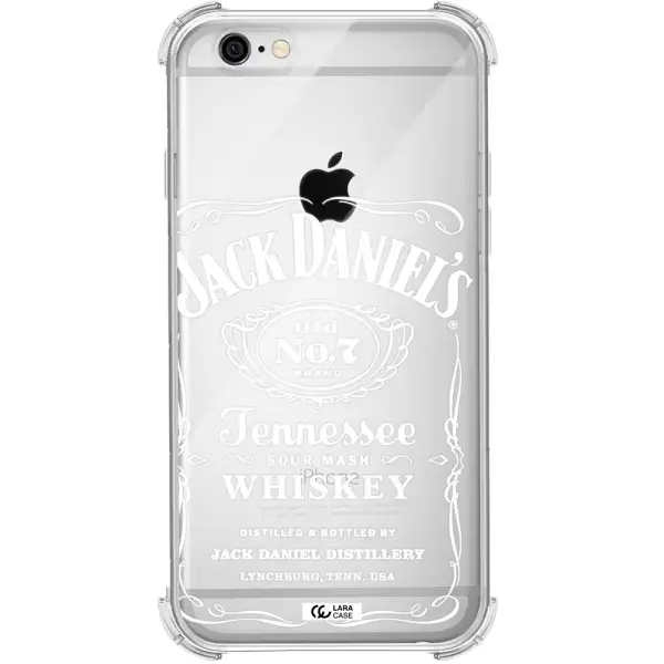 a white background with black dots Apple iPhone 6 Clear PC Case