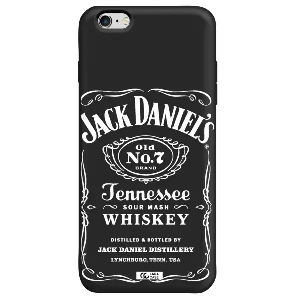 a white background with black dots Apple iPhone 6 plus Silicone black Case